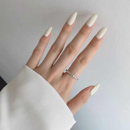 [AuraEcho]Sparkling Round Cut Tennis Ring