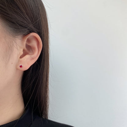 [AuraEcho]Sparkling Colorful Round Shape Earrings