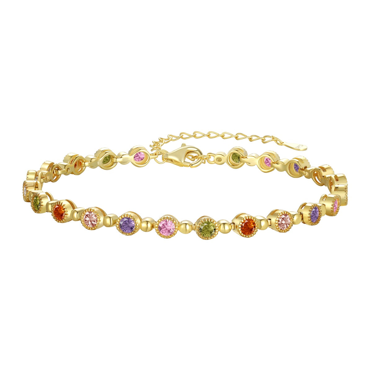 [AuraEcho]Sparkling Exquisite Round Cut Party Bracelet