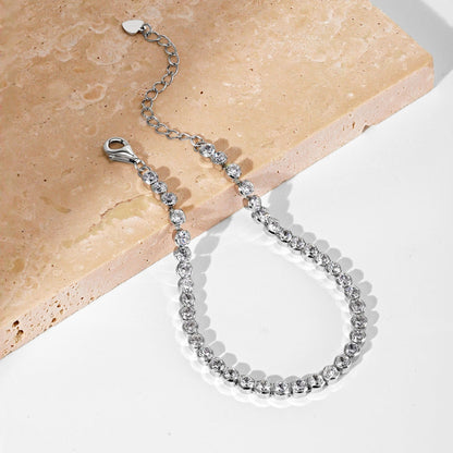 [AuraEcho]Dazzling Sparkling Round Cut Daily Bracelet