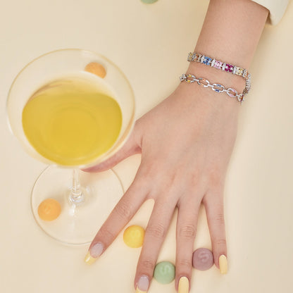[AuraEcho]Delicate Colorful Multi Cut Party Bracelet