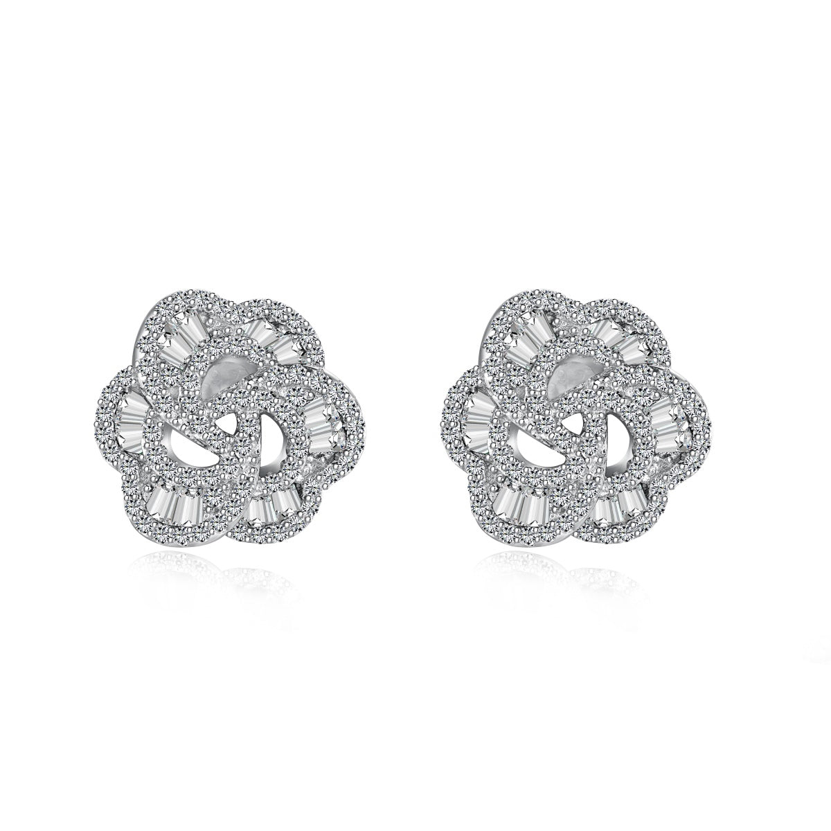 [AuraEcho]Exquisite Flower Shape Daily Earrings