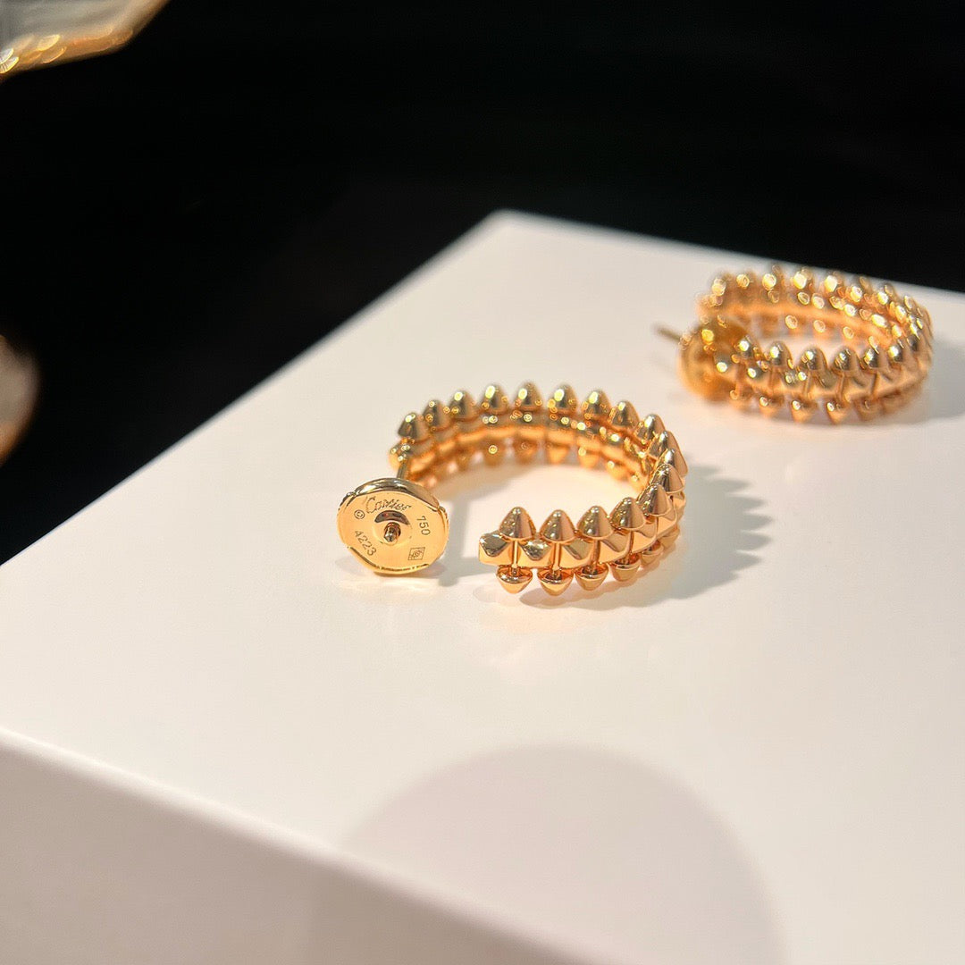 [AuraEcho]CLASH SMALL HOOP EARRINGS